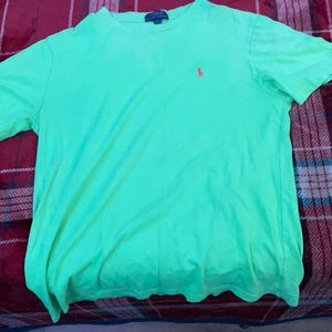 Green polo Ralph shirt boys 14-16